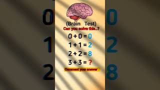 Brain test 🧠... math's tricy McQs #foryou #generalknowledge #mathshorts 🤗