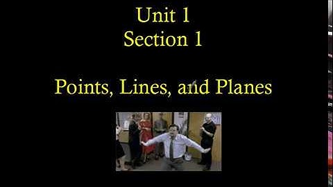 Unit 1 Section 1 Points Lines and Planes