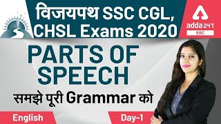 SSC CGL CHSL 2020 | Parts of Speech (Day-1) | English for CGL & CHSL Exam Preparation 2021