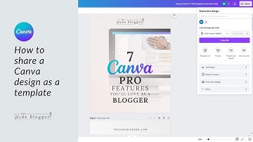 How to Share a Canva Design as a Template