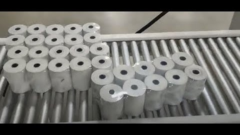 2*5 thermal paper rolls shrink wrapping machine with Schneider cylinder.