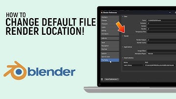 How to Change Default File Render Location in Blender Software [easy]