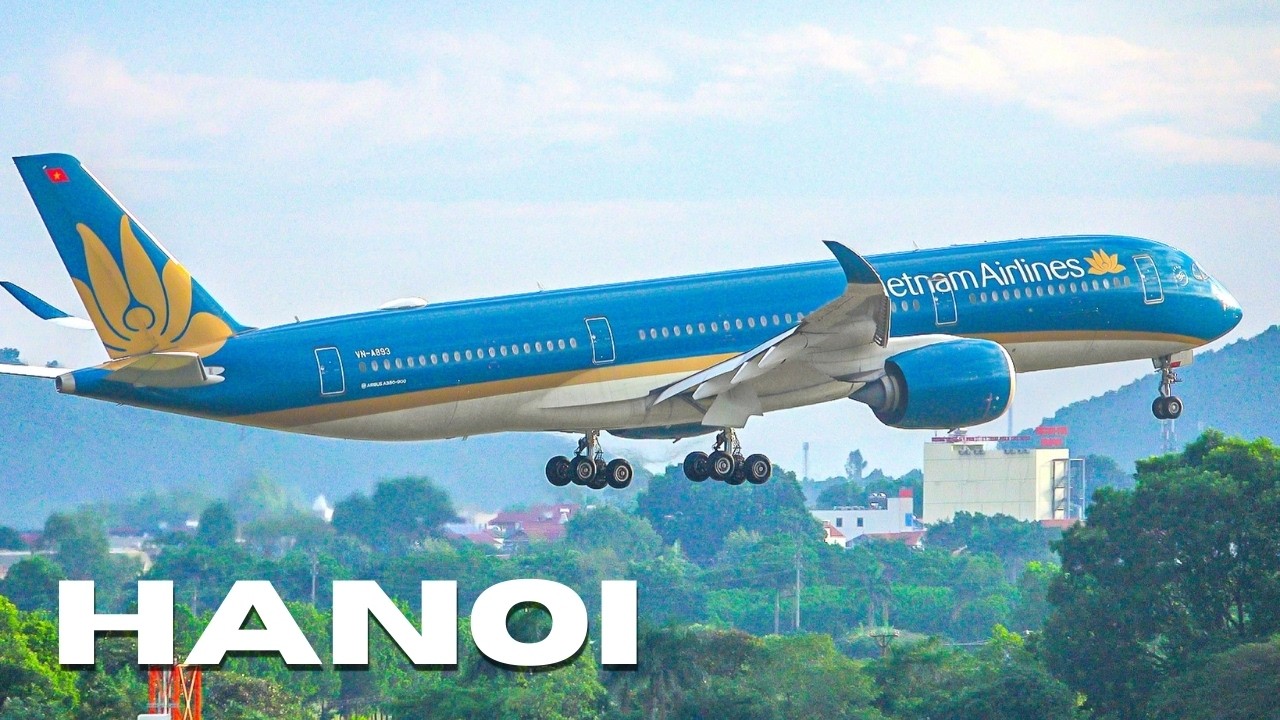 🇻🇳✈️ ЗРЕЛИЩНЫЕ ПОСАДКИ В СТОЛИЦЕ ВЬЕТНАМА! 20 минут в аэропорту Ханоя Нойбай (HAN/VVNB)