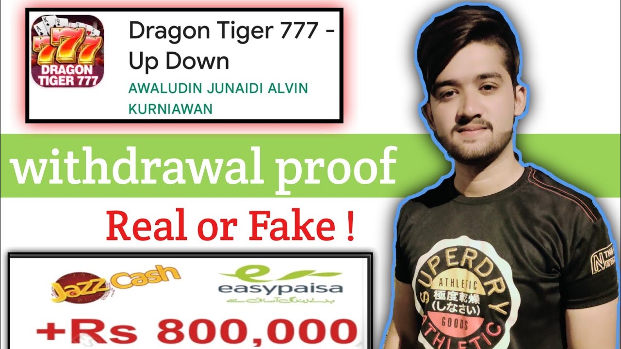 Dragon Tiger 777 App withdrawal proof // Dragon Tiger 777 App se paise ...