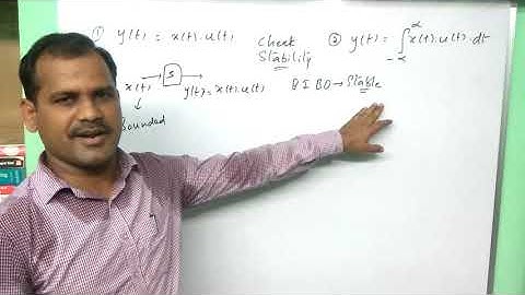 stable and unstable systems - GATE practice example - signals and systems