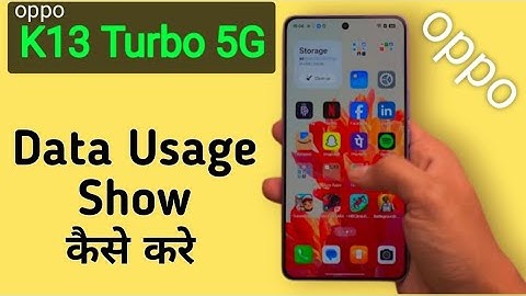 How To Show Data Usage In Notification Bar In Oppo k13 Turbo 5G || Oppo Mein Data Usage Kaise Dekhe