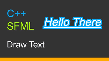 C++  SFML 3  |  Draw Text