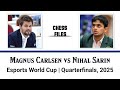 Magnus Carlsen vs Nihal Sarin • Esports World Cup | Quarterfinals, 2025