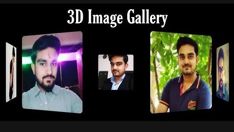 3D Image Gallery with Animation Effects Using HTML and CSS