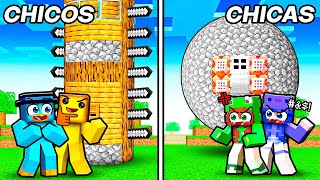 Thumbnail for Base Ilegal de CHICOS vs CHICAS en Minecraft!