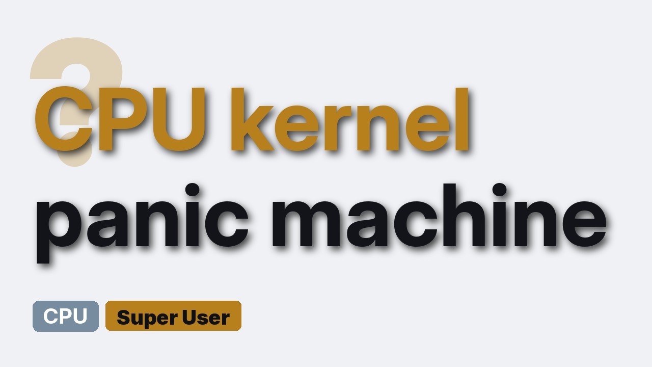 Machine Check Exception Linux Machine Check Exception reported by kernel - YouTube