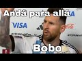 L Gante cantando el himno y Leo Messi muestra su carácter.