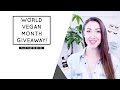 WORLD VEGAN MONTH GIVEAWAY!! [CLOSED] // PLANT BASED BRIDE