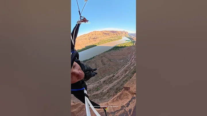 POV BASE jump: one hole, one parachute, every 360° angle