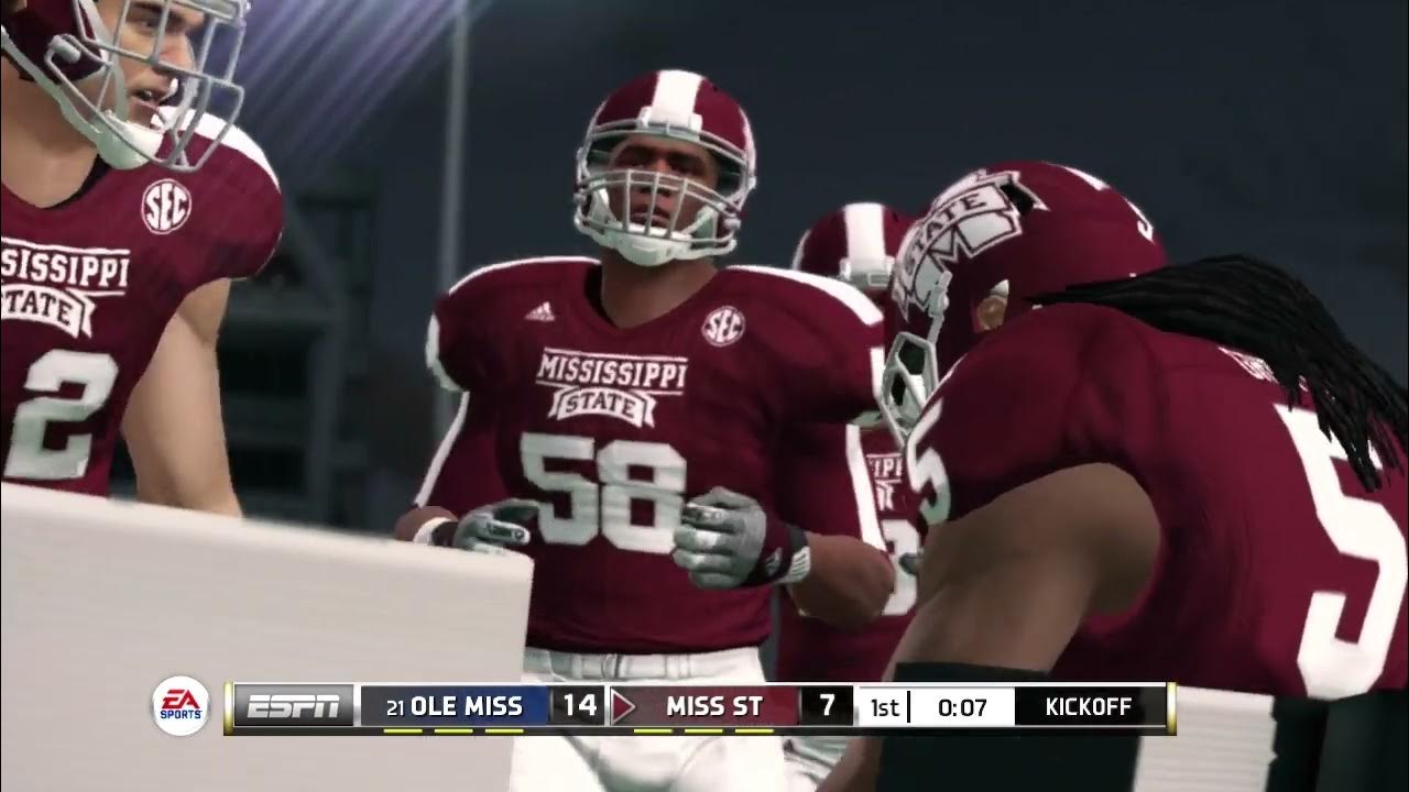 Ole Miss Rebels vs Mississippi State Bulldogs NCAA Football 14