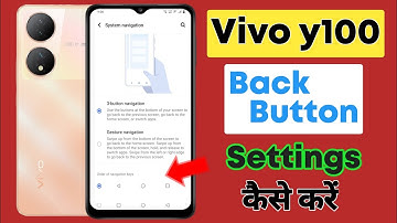 How to hide button in vivo y100 / Vivo y100 me button gestures kaise lagye | Hidden button show
