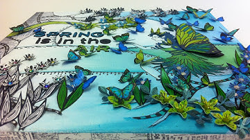 Mixed Media Spring is in the Air Canvas - Video Tour