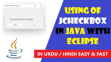 How to use JCheckbox in java with Eclipse in Urdu / Hindi