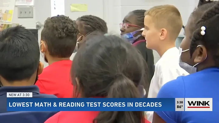 Student's lowest English and math standardized test scores in decades