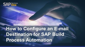 How to Configure an E-mail Destination