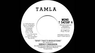 1975 Smokey Robinson - Baby That’s Backatcha (mono radio promo 45)