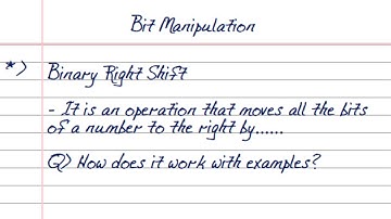 Binary Right Shift Operator Explained with Examples | Bitwise Operations Tutorial
