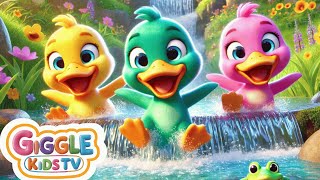 Five Little Ducks Visit Dino Park And Roar Together Laugh & Play Songs