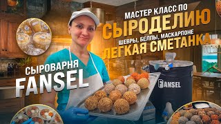 Мастер класс по приготовлению сыра Маскарпоне, Шевры, Белпы, Лёгкая сметанка / Сыроварня FANSEL