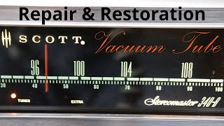 Scott 340B Vacuum Tube Receiver. Vintage Stereo Repair Restoration Bench Testing. Classic 60's Audio