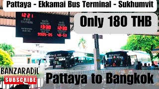 Cheapest Travel in BTS SkyTrain & Bus from Pattaya to Bangkok (Sukhumvit) #travel #thailand #vlog