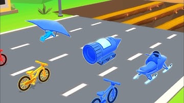 Shape shifting 🚲🏃🚙💨 All Levels 21 - 22 Gameplay Android iOS