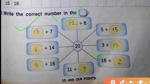 2nd std Maths, work book, chapter 10 ,Add our points,  part 3