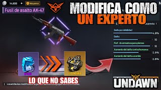 TODO SOBRE MODIFICAR ARMAS Y ROPA EN UNDAWN / GUIA AVANZADA EN UNDAWN + ATRIBUTOS DE ARMAS Y ROPA