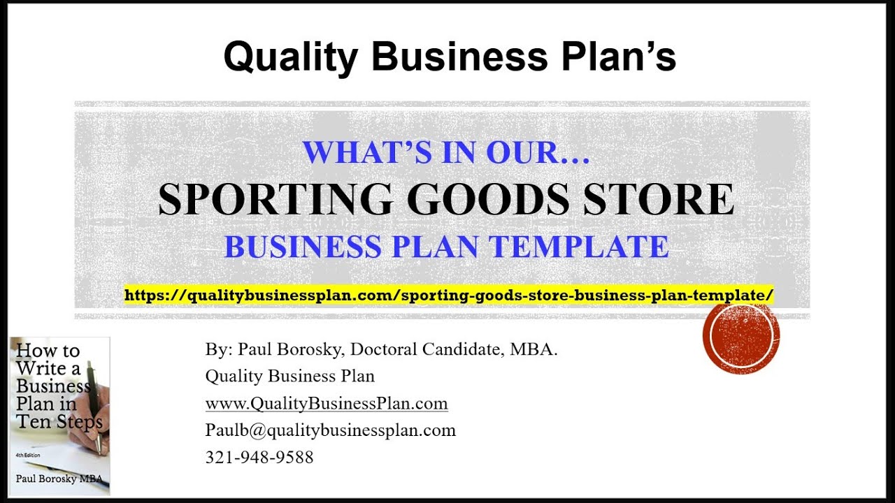 sporting goods store business plan