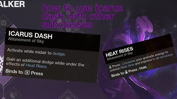 How to use ICARUS DASH with other SUBCLASSES! | Destiny 2