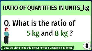 Learn | Ratio of Quantities in Units (kg) | Conceptual Maths Grade 5 | Animated Content