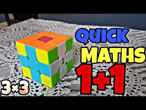 Quick Maths 1+1 Pattern On Rubik's Cube | Tricks and Tips | Algorithms | Skills With Rubik's Cube
