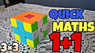 Quick Maths 1+1 Pattern On Rubik's Cube | Tricks and Tips | Algorithms | Skills With Rubik's Cube News