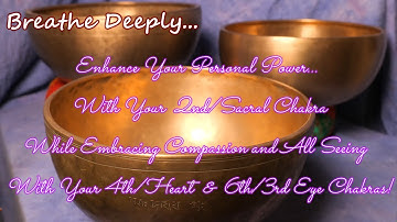 TRIO CHAKRA BOWLS #6 ~ HEAL 3 CHAKRAS NOW! (SACRAL/HEART & 3RD EYE) ~ 30 MIN! WWW.TEMPLESOUNDS.NET