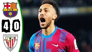 Barcelona vs Athletic Bilbao 4-0 Highlights & All Goals - 2022 HD