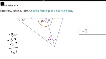 Finding Angle Measures of Isosceles Triangles