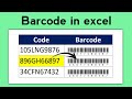 excel me barcode kaise banaye | how to create barcode in excel #excel #barcode @excelbazarus