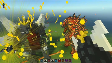 Godzilla Greatest Enemies vs Godzilla Monsterverse Addon MCPE 1.20+ in Minecraft Bedrock | WedCraft