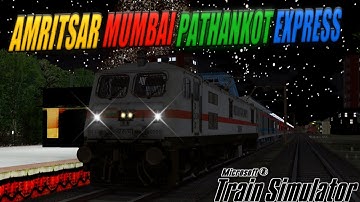 LIVE 🔴 MSTS || WAP7 LEADING 11058 AMRITSAR MUMBAI PATHANKOT EXPRESS JOURNEY IN MSTS   ||