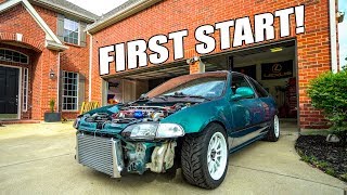 FIRST START IN THE eBAY TURBO CIVIC!