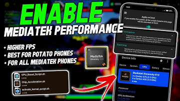 Max 90 - 120 FPS | Enable Mediatek Performance in Any Phone | Stable Fps & Performance | No Root