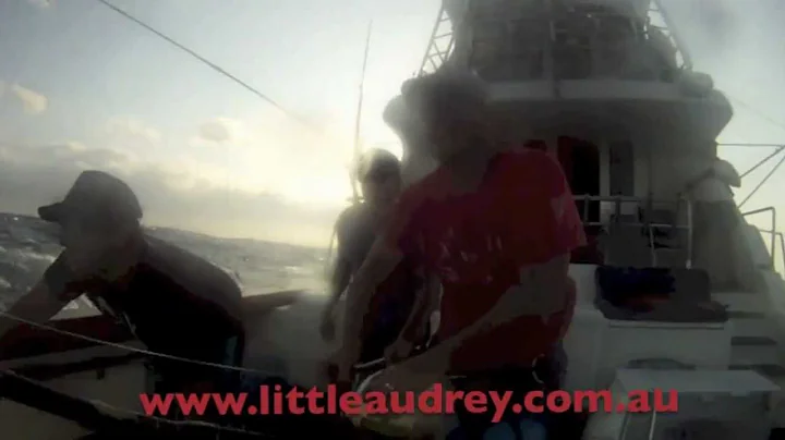 600lbs of Black Marlin Jumps on board Little Audrey off Cairns 2012 - Official Video.mp4