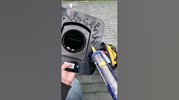 Part 2 of how to install a roof vent for a dryer. #dryerventcleaning #asmr #pov #gopro #roofing #diy