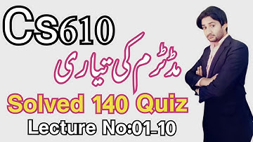 Cs610 midterm preparation||Cs610 midterm preparation 2022||Cs610 midterm current paper 2022||Cs610