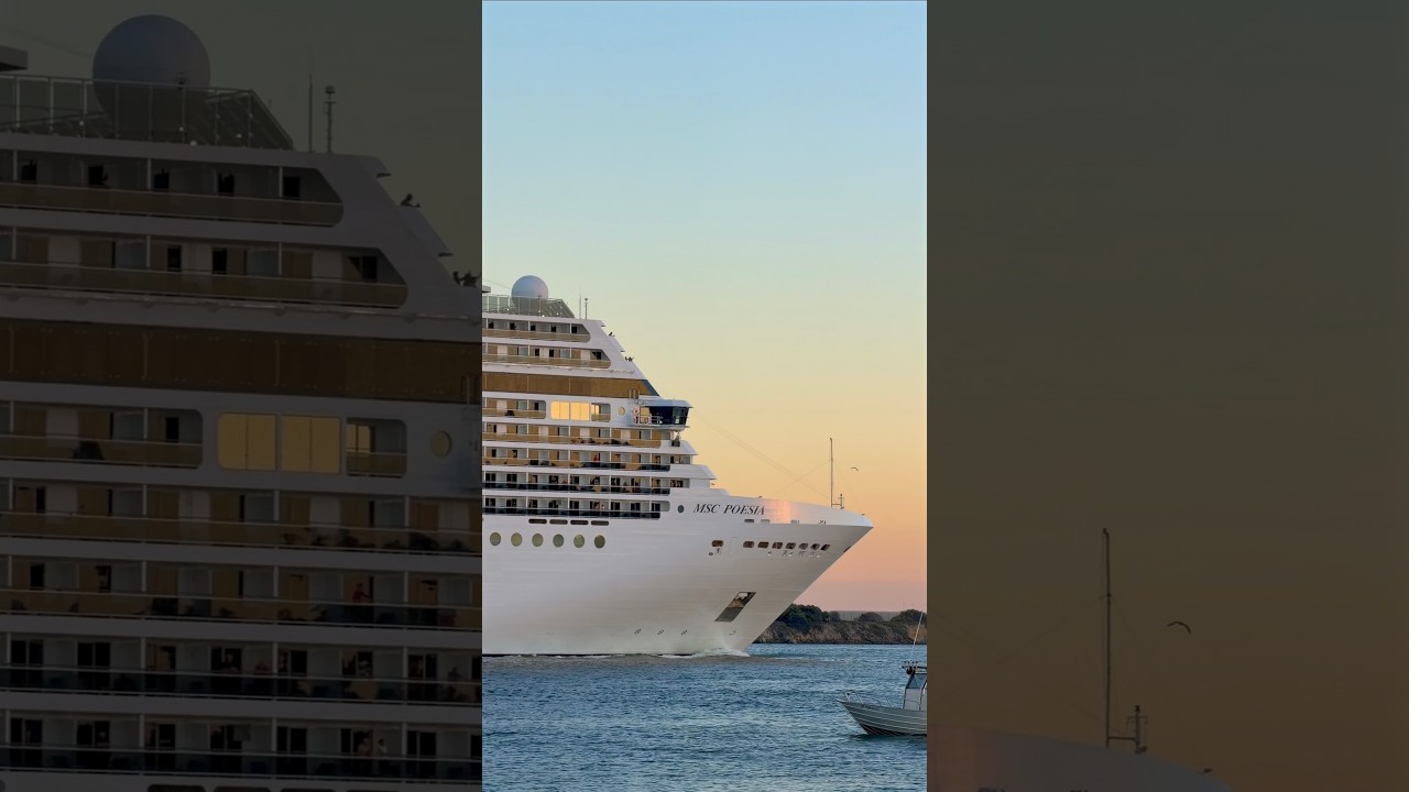 San Diego Cruise Ship Departure MSC Poesia